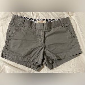 Gray J.Crew Chino Shorts Size 6